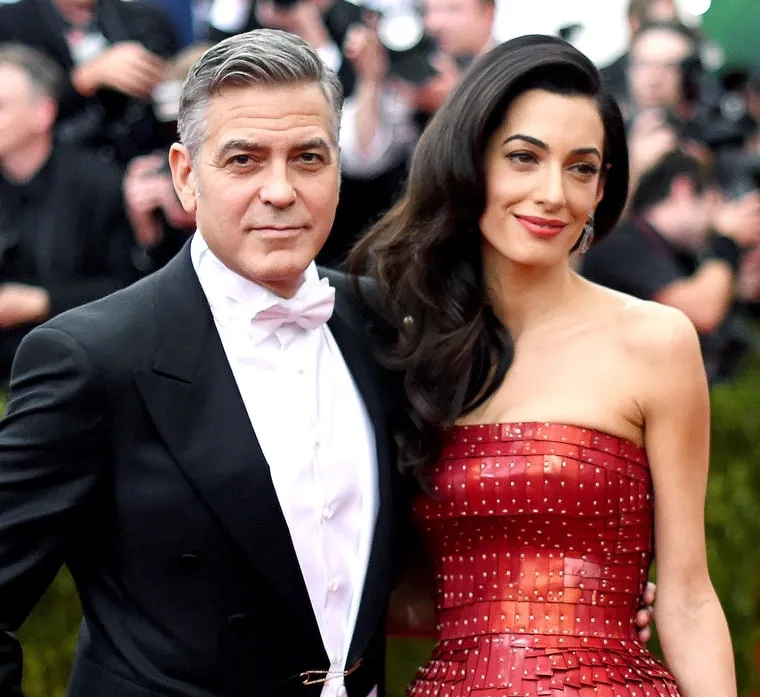 George & Amal Clooney © Aceshowbiz