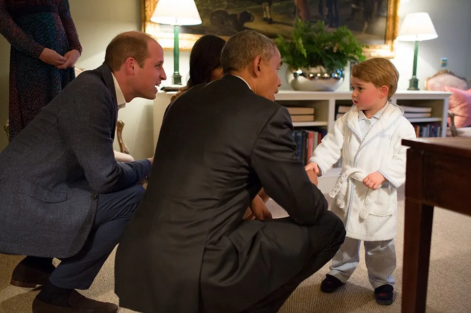 George ketemu Barack Obama! © dailymail.co.uk