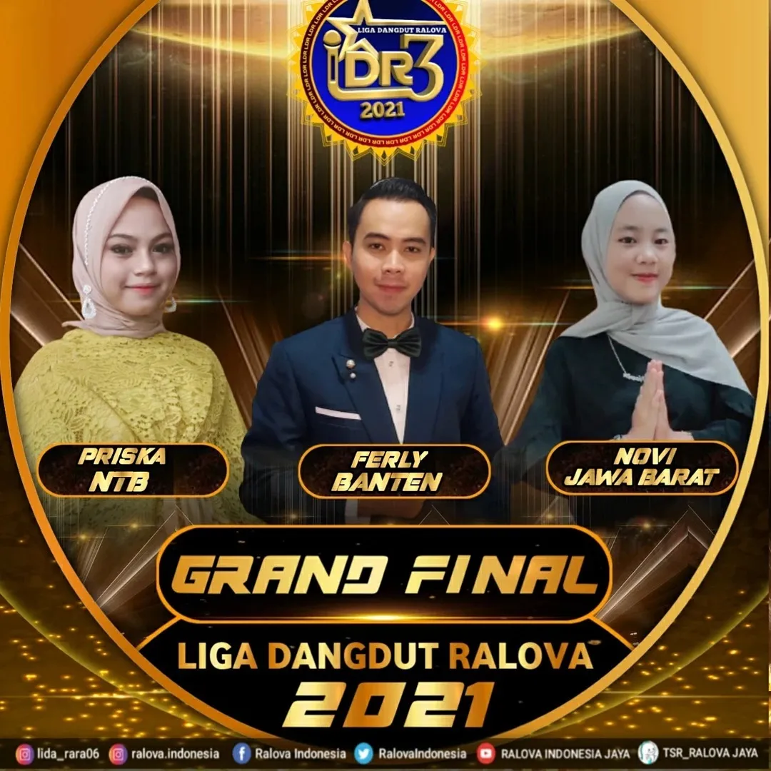 Potret ketiga peserta Grand Final Liga Dangdut Ralova 2021 (credit: Ralova Indonesia Jaya)