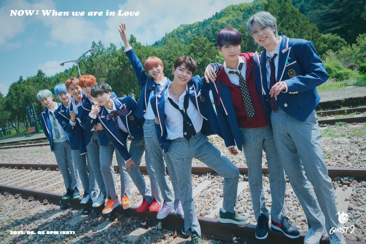 GHOST9 comeback lewat album WHEN WE ARE IN LOVE 3 Juni 2021. credit: Maroo Entertainment