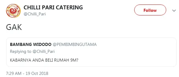 Bantahan Rakabuming © twitter.com/Chilli_Pari