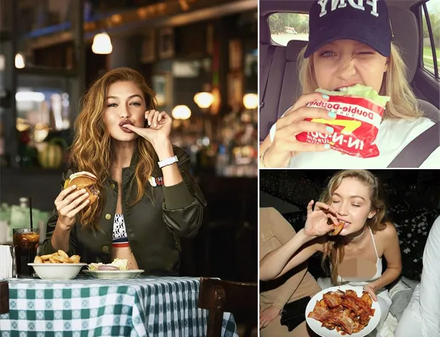 Gigi penggila junk food, namun tetap berhasil menjaga bentuk tubuhnya © istimewa