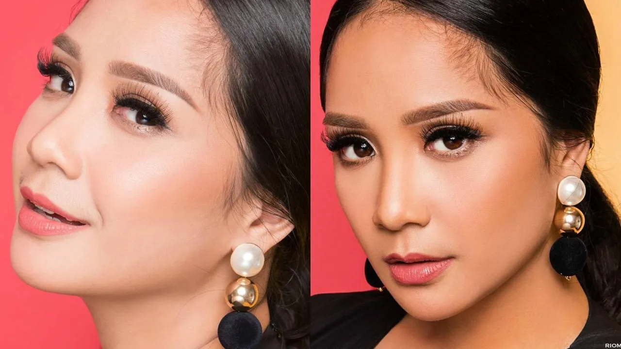 Foto Nagita Slavina sebelum dan sesudah diedit © instagram.com/riomotret