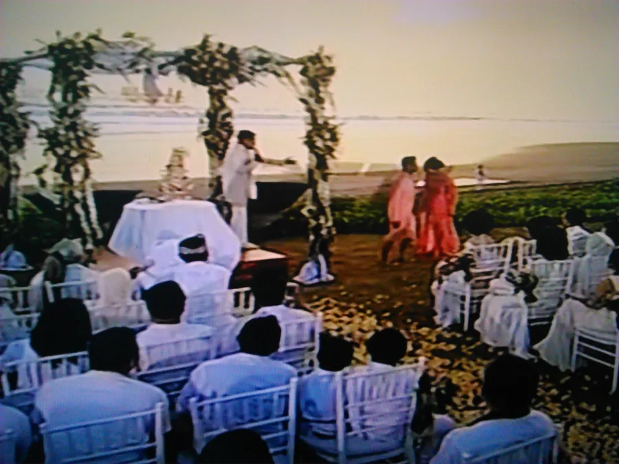 Potret venue resepsi Raffi - Nagita @ RCTI