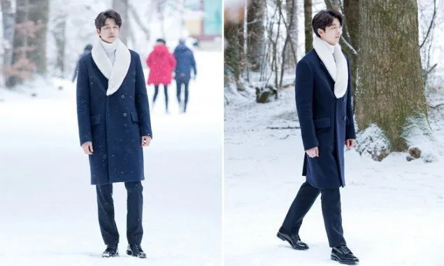 Gong Yoo saat melakukan syuting sebuah adegan untuk drama Goblin. ©Soop Entertainment