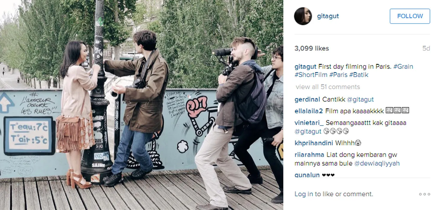 Gita Gutawa terlibat dalam film GRAIN © Instagram/gitagut