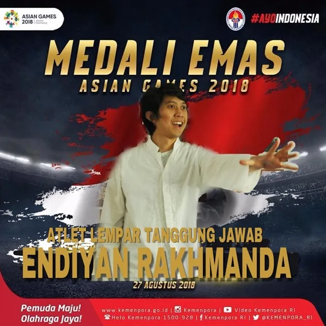 Endiyan, 'sang peraih' medali emas © instagram.com/lalitia