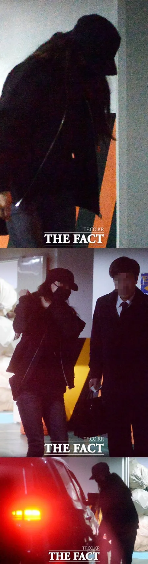 Artis C yang diduga tersangkut kasus prostitusi saat berada di kantor polisi. © The Fact