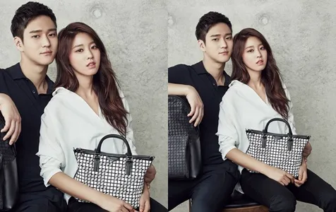 Seolhyun seakan-akan duduk di antara dua kaki Go Kyung Pyo © Hazzys