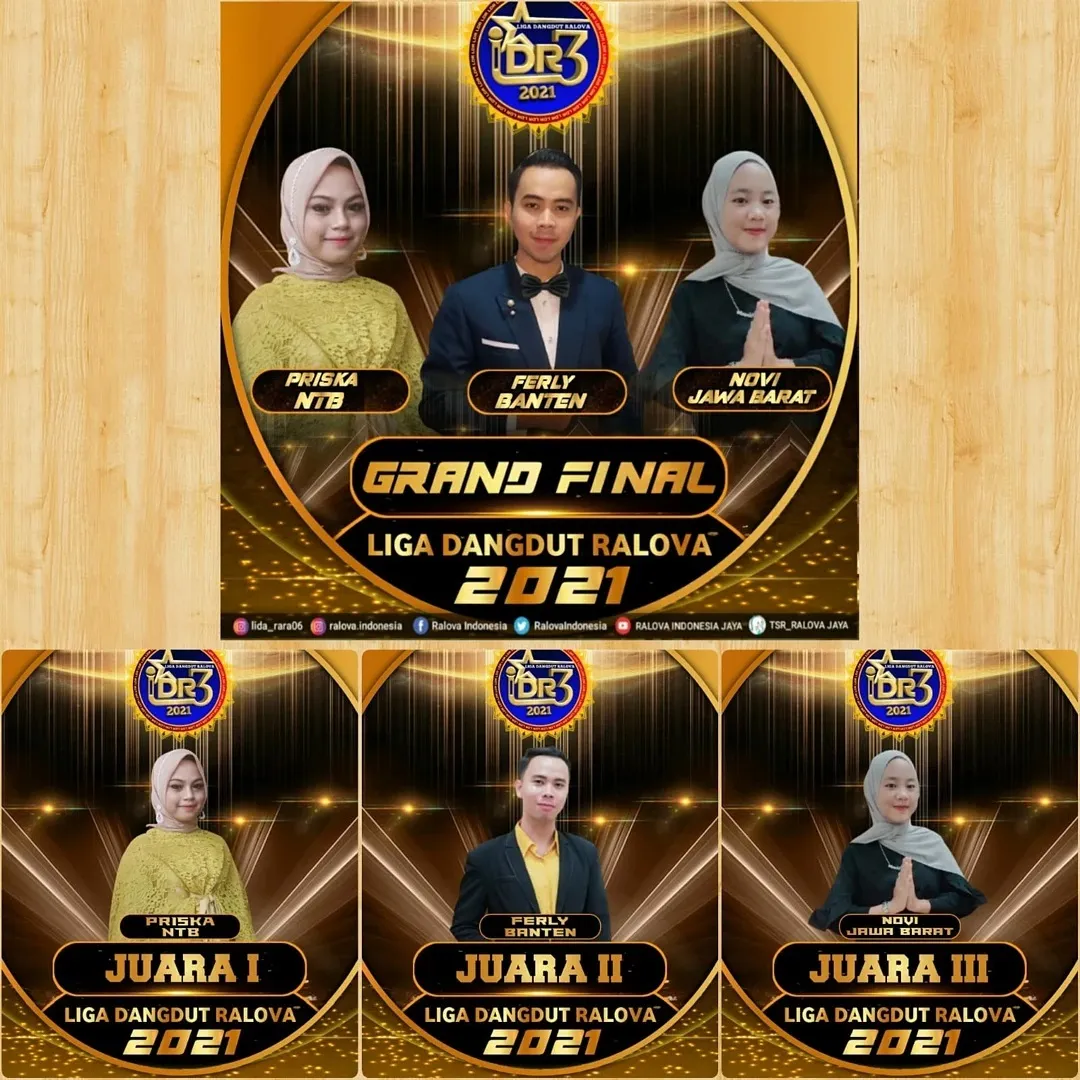 Priska menjadi juara 1 dalam Liga Dangdut Ralova 2021 (credit: Ralova Indonesia Jaya)