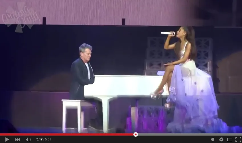 Ariana Grande & David Foster © youtube.com