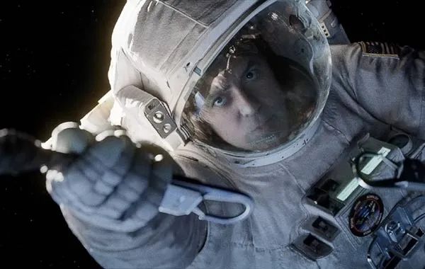 Akting George Clooney dalam sains fiksi GRAVITY (2013)