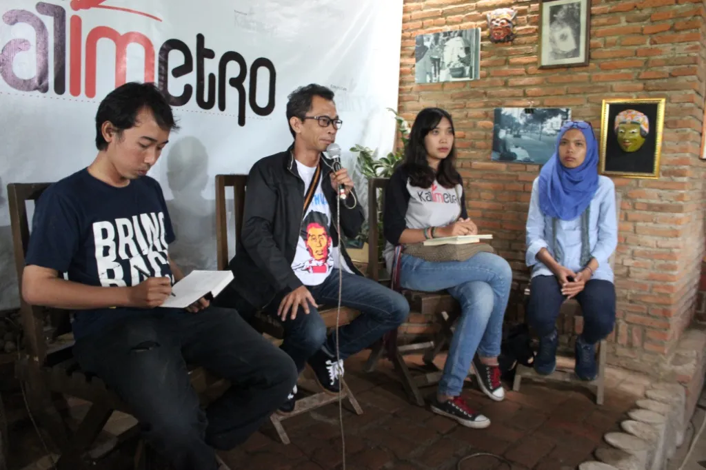 Penayangan film Wiji Thukul di Malang. ŠKapanLagi.com/Darmadi Sasongko