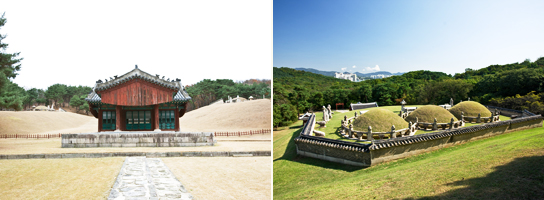 Changneung Tomb, part of Seooreung (left) and Gyeongneung Tomb, part of Donggureung (right) © visitkorea.or.kr