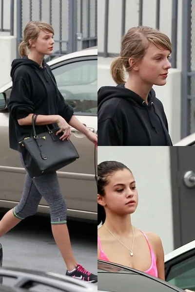 Seperti ini penampilan usai olahraga Taylor Swift dan Selena Gomez. Tetap cantik? © Mirror