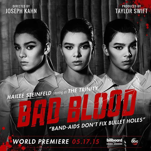 Hailee Steinfeld dalam Bad Blood MV © Taylor IG