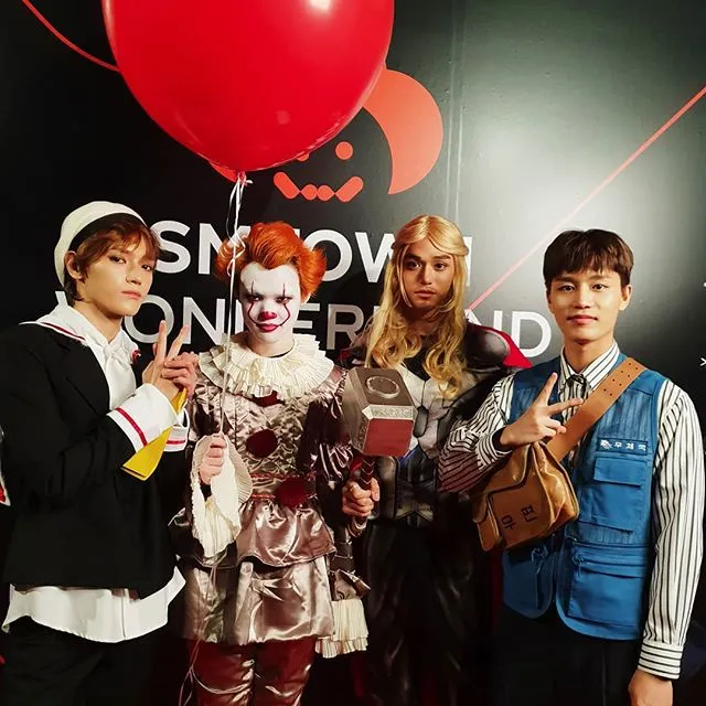 Dari kiri ke kanan: Taeyong, Chenle, Lucas, dan Taeil © SMTOWN
