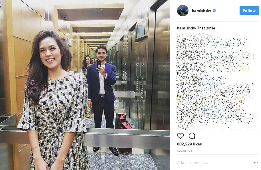Simple tapi mengena, Hamish tulis kalimat manis ini untuk Raisa. /©instagram.com/hamishdw