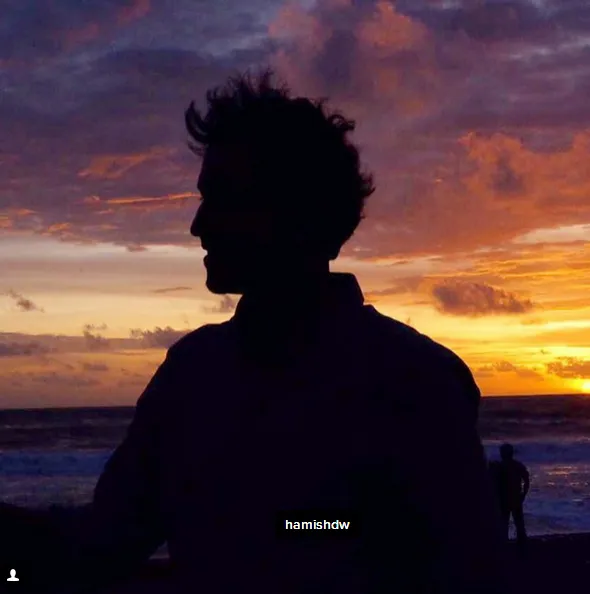 Potret siluet Hamish yang diunggah Raisa © Instagram.com/raisa6690