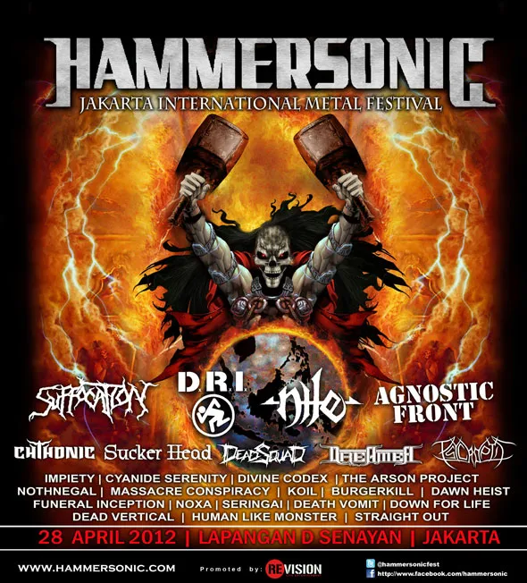 Poster acara Hammersonic Festival 2012 @istimewa