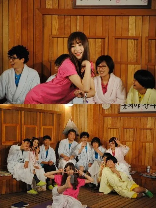 Hani EXID di acara Happy Together © soompi.com
