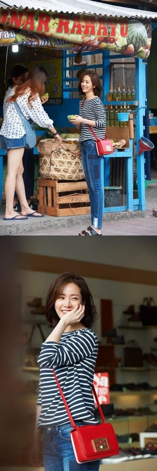 Han Ji Min saat sedang di Bali hari ini (13/10). © Marie Claire