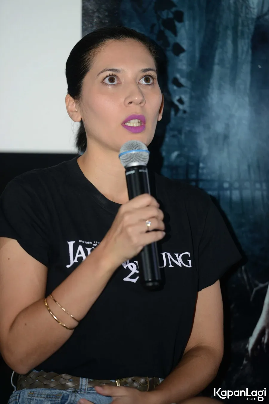 Hannah Al Rashid mengakui film PENGABDI SETAN merupakan film yang benar-benar baru di dunia per-horor-an Indonesia © KapanLagi.com/Bayu Herdianto