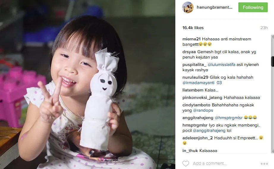 Pocil, prakarya unik Kala Madali © Instagram/hanungbramantyo