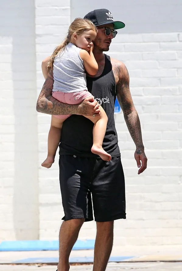 Harper dan ayahnya @ dailymail.co.uk