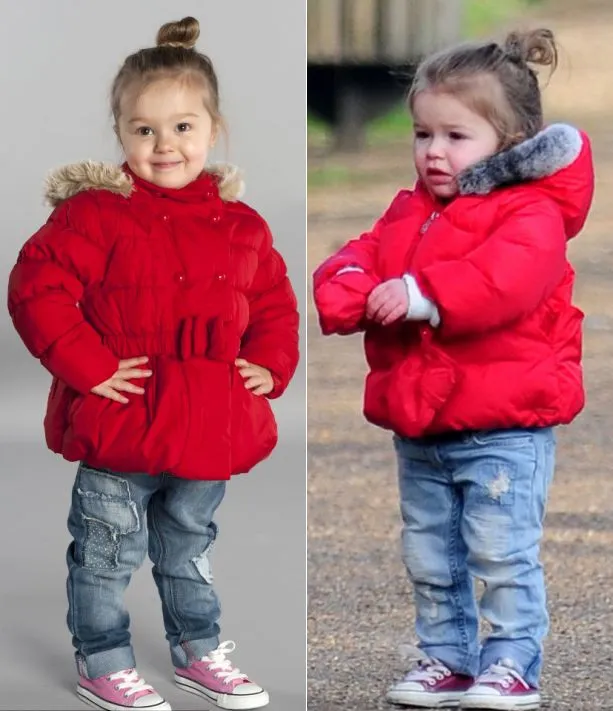 Sienna Gibbs-Cook dan Harper Seven Beckham @ dailymail.co.uk