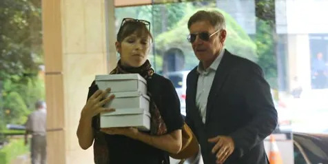 Harrison Ford di Kemenhut. @merdeka.com