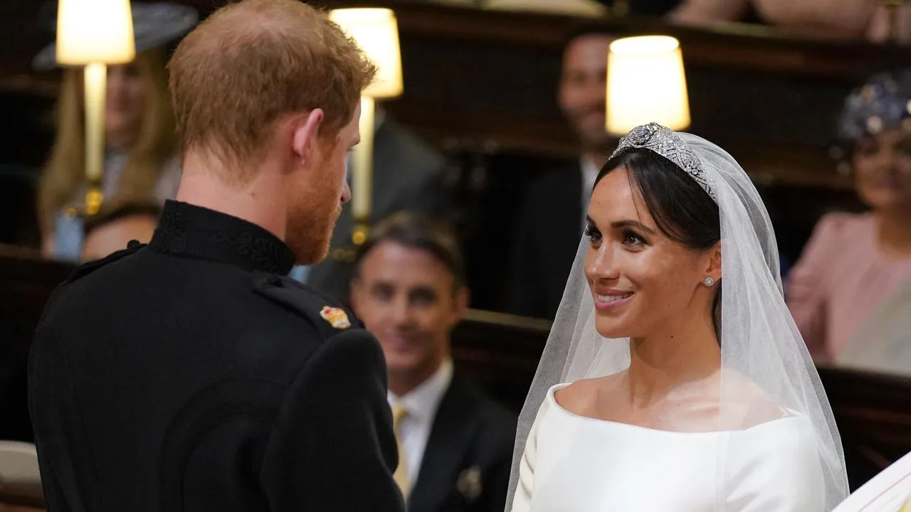 Mata ayah Meghan Markle berkaca-kaca saat menyaksikan pernikahan anaknya © AFP