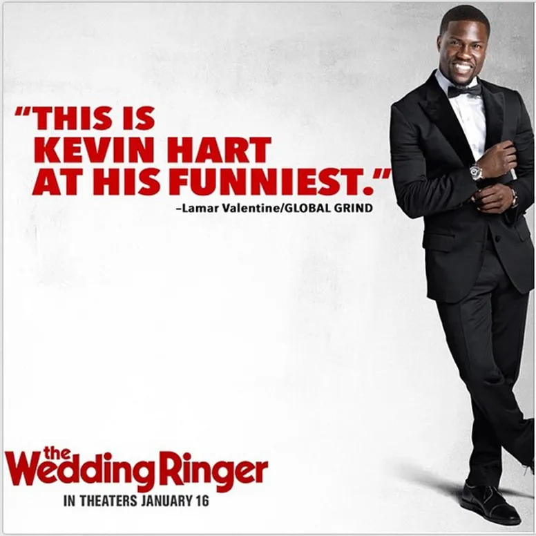 Kevin Hart dalam 'THE WEDDING RINGER' / ©instagram.com/kevinhart4real