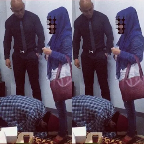 Hater bersujud di kaki ibunda atas suruhan Deddy © instagram.com/mastercorbuzier