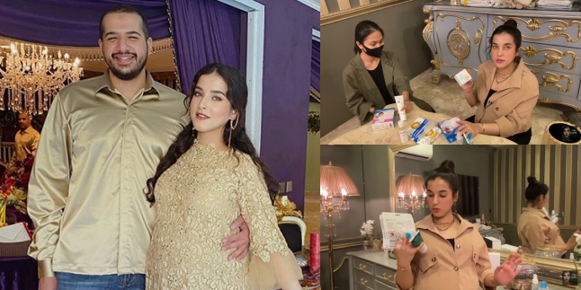 10 Portraits of Tasya Farasya's Preparation for Giving Birth, Still Bringing Skincare and Makeup