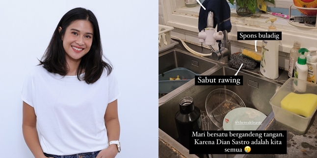 15 Pictures of Dian Sastro's Luxurious House That Still Resembles Our Own, Folded Plastic Bag - Dishwashing Area Just Like at Your House
