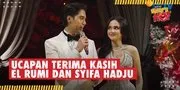 Bahagia, El Rumi dan Syifa Hadju Ucapkan Terima Kasih Pada Semua Tamu Undangan