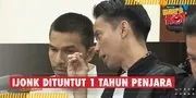 Wajah Tertunduk Lesu, Jonathan Frizzy Dituntut Hukuman 1 Tahun Penjara