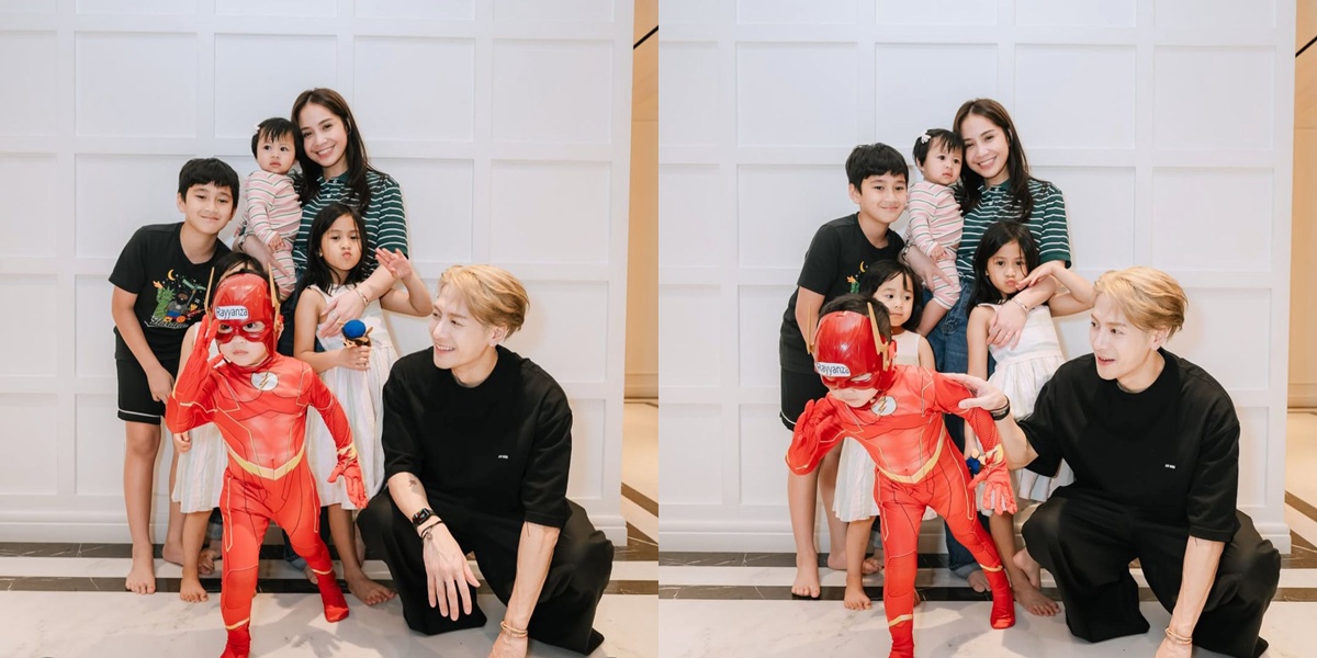 3 Portraits of Jackson Wang at Raffi Ahmad's House, Rayyanza Looks Adorable in a Superhero Costume