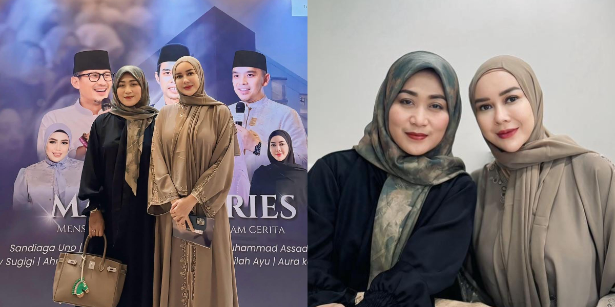 4 Portraits of Aura Kasih Appearing in a Hijab at a Study Event, Praised for Her Beauty and Prayed for Steadfastness