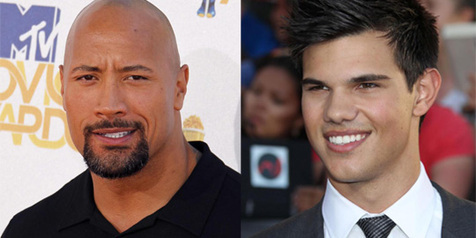 Taylor Lautner vs The Rock di 'DAVID AND GOLIATH 