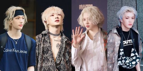 10 Idol K Pop Dengan Rambut Gondrong Blonde Visualnya Sukses Bikin Hati Fans Meleleh Hyunjin Stray Kids Yuta Nct Kapanlagi Com