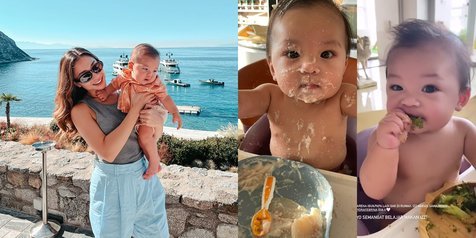 7 Potret Baby Izz Anak Nikita Willy Mulai MPASI, Aksinya Menggemaskan - Lahap Banget Berasa Mukbang