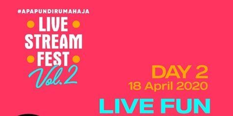 Akhir Pekan Seru di Live Stream Fest Vol.2 Bareng Lizzie Parra Sampai Duo Kocak Tretan Muslim dan Coki Pardede