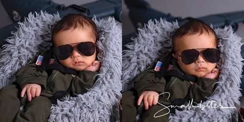 Akhirnya Punya Anak Laki-Laki, Ini 7 Newborn Photoshoot Baby Yannick Putra Yasmine Wildblood - Jadi Pilot Cilik