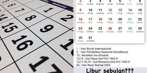 Tanggal Merah Mei 2021 / Perhatian Libur Bursa Momen Lebaran Mulai 12