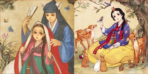 Cantiknya Karakter Disney Ketika Dijadikan Animasi  Korea  