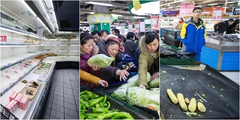 China Membeku, Ibu-Ibu Berebut Makanan Demi Bertahan Hidup