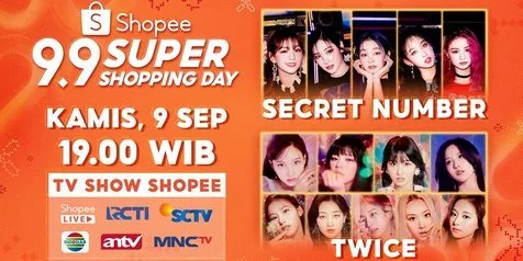 Combo! SECRET NUMBER & TWICE Siap Guncang Panggung Shopee 9.9 Super Shopping Day TV Show