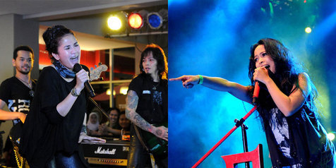 Duet Lady Rocker Beda Generasi Tersaji di Konser Kotak